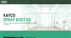 Desktop Screenshot of kaycospraybooths.com