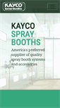 Mobile Screenshot of kaycospraybooths.com